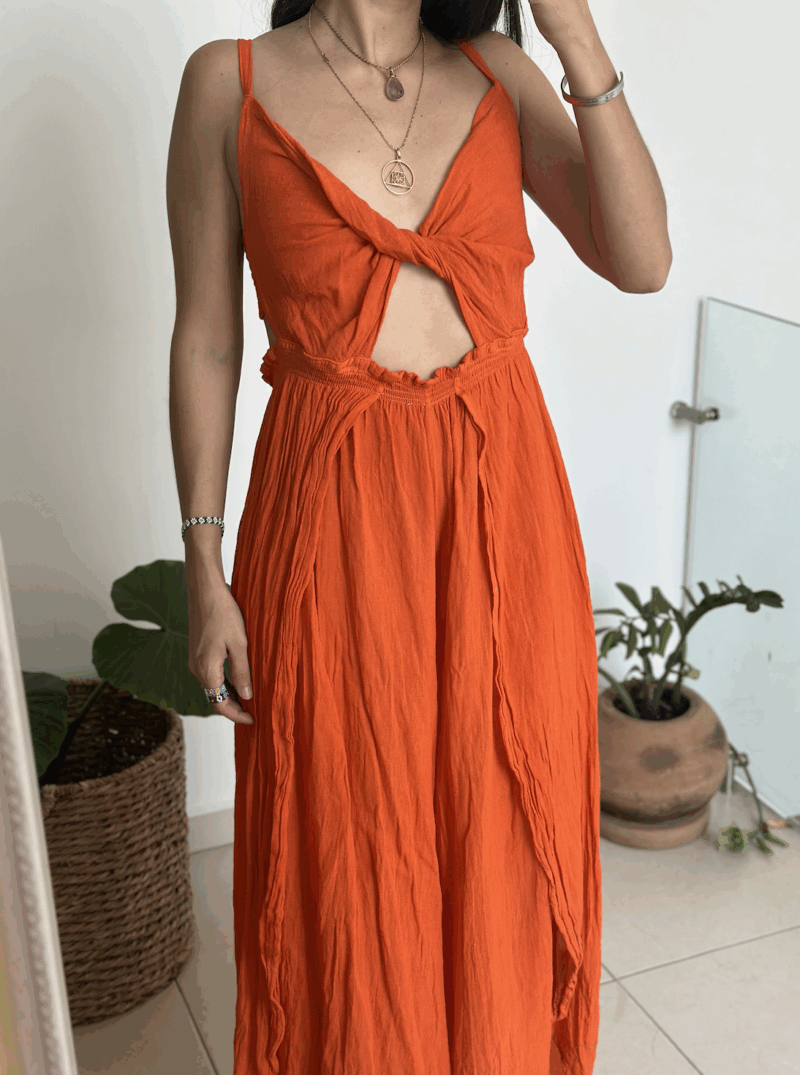 Jumpsuit Girasol Naranja - Imagen 2